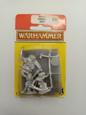 Warhammer Fantasy Skaven Ratmen Kommandoeinheit Command Citadel Blister Metal #1