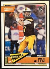 Panini 2018 Classics Football Rookies RC Josh Allen #207 Wyoming Cowboys NCAA