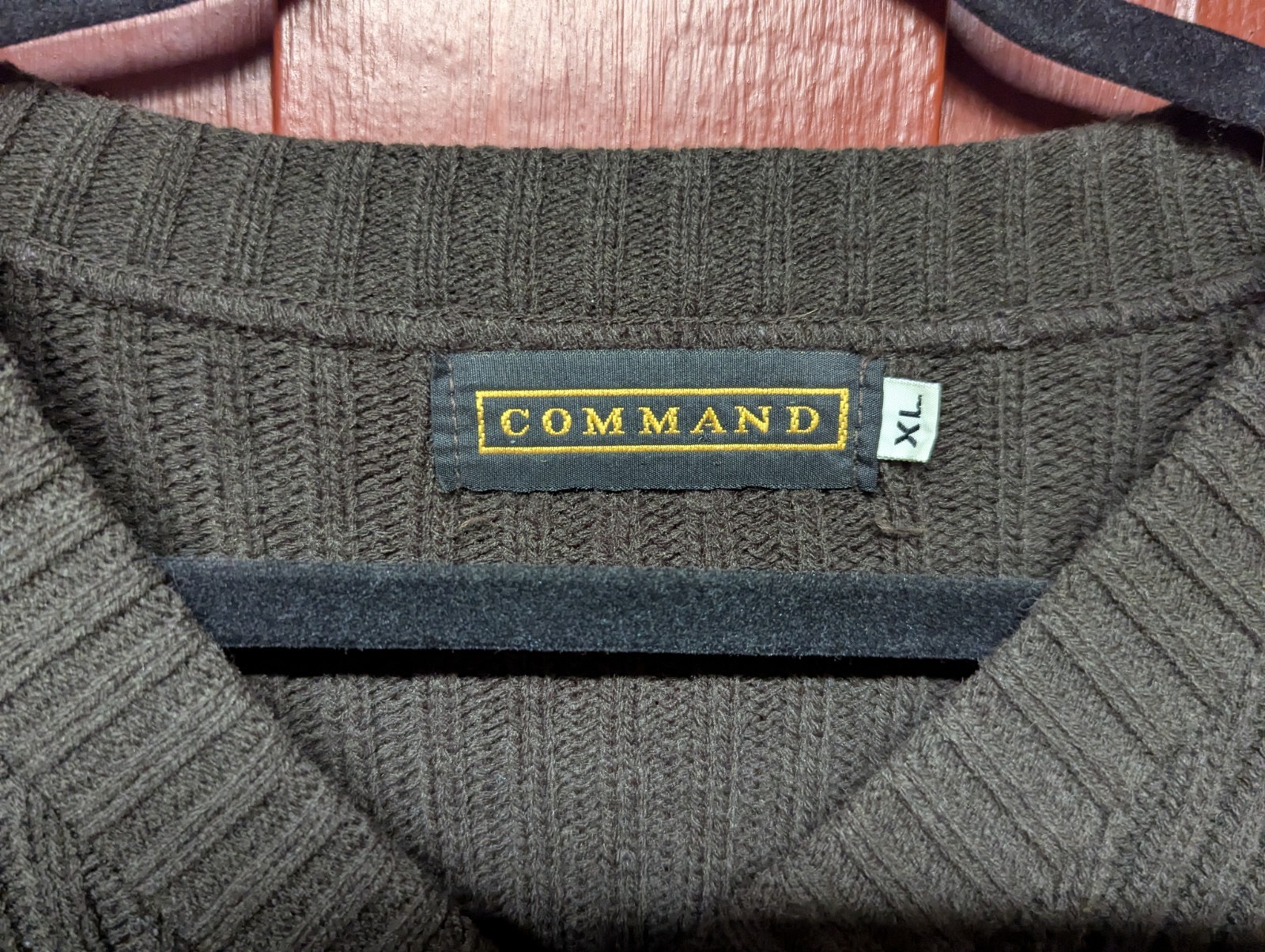 Vintage Brown Command Commando Military Sweater M… - image 3
