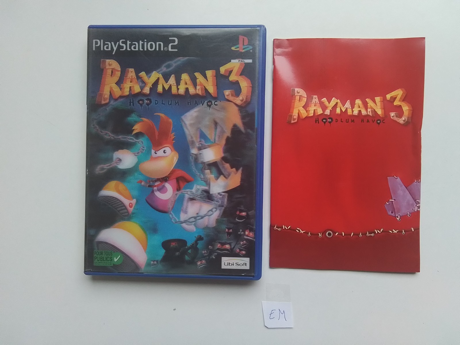 Rayman 3 Hoodlum Havoc Complet avec jaquette Holographique Playstation 2 PS2 !!!