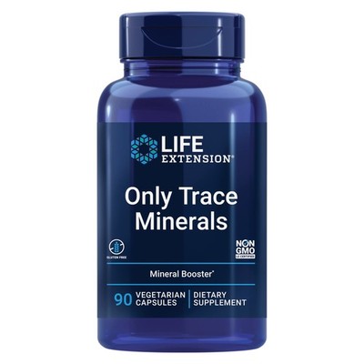 Life Extension Only Trace Minerals Zinc Copper Boron Chromium Manganese 90 CT