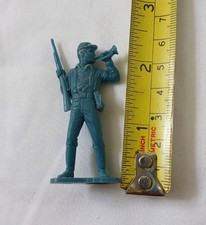 Vintage 1967 USA Marx Plastic Army Men Man 2.5" Bugle Bugler Boy Blue Figure