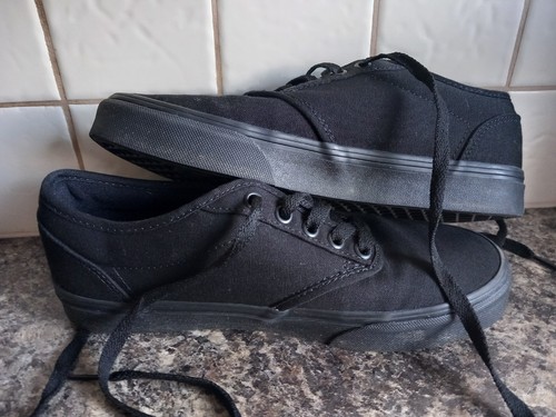 VANS WOMENS CANVAS SKATER TRAINERS/SHOES - UK5.5 - BLACK - GREAT CONDITION - Picture 5 of 8