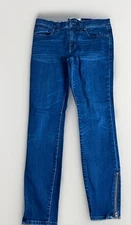 Madewell 9" High Riser Skinny Skinny Jeans Womens Size 27 Blue Denim Ankle Zip