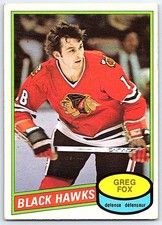 1980-81 O-Pee-Chee Greg Fox Chicago Blackhawks #268