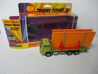 Matchbox Lesney Superkings K-13 Building Transporter- lime, UNPAINTED BASE, box