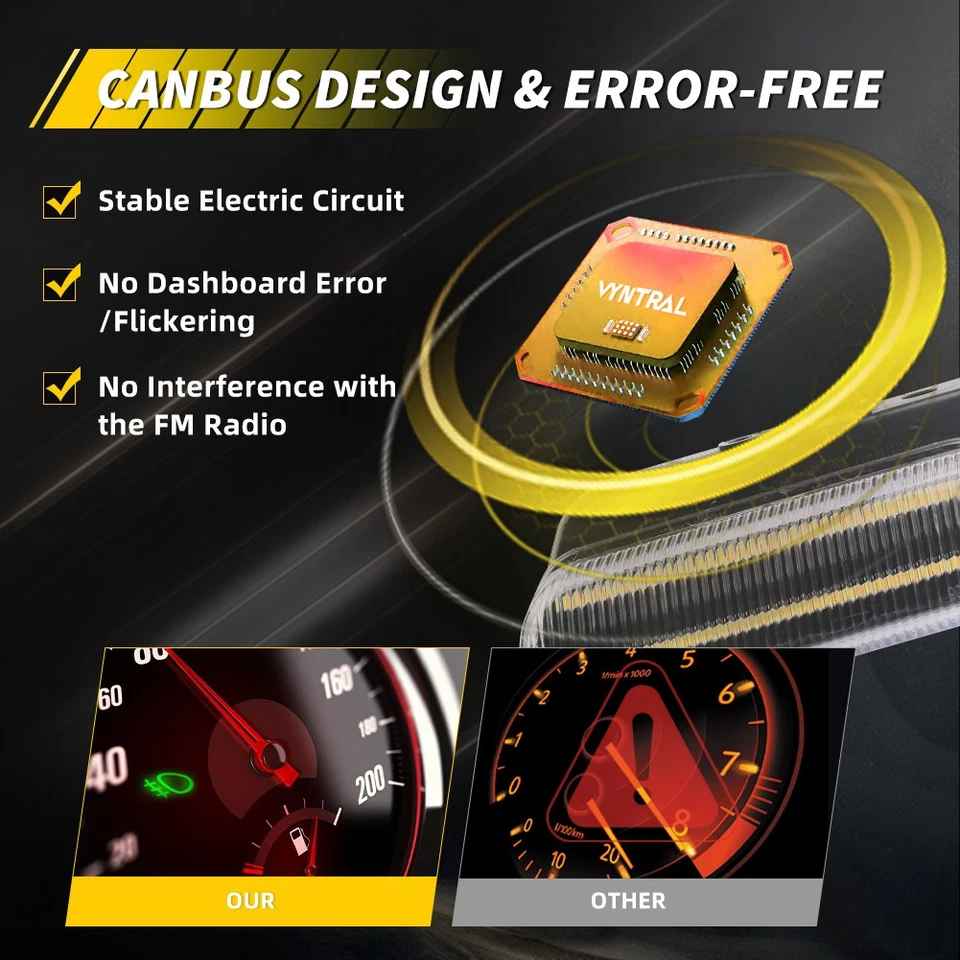 2X Luces LED dinámicas transparentes delanteras DRL para Dodge Plymouth 95-99 neón Foto 3 de 4