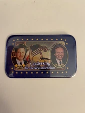 Gore Lieberman Leadership For The New Millennium Pin Back Button P50