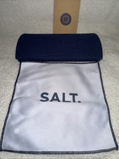 Salt Eyeglasses Hard Case With Cloth Blue Clamshell Magnetic