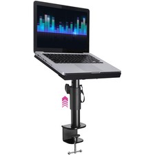 Laptop Desk Mount for Piano, Keyboard  DJ Workstations - 9x12.5 Adjustable L...
