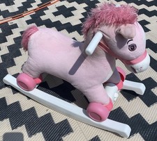 Rockin Rider  Charger  2 in one Convert pony talks sings 18  Plush rocking horse