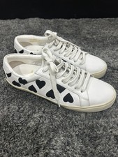 Women’s Saint Laurent Sneakers, White/black, Size 38.5