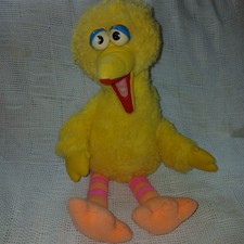 Vtg Playskool Sesame Street Big Bird 21' Plush Toy 1986 Pull String Is Missing
