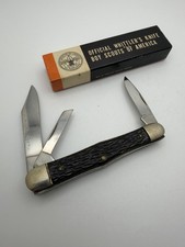 BSA Used Camillus Official Whittler's 3 Blade Knife in Original Box SC-411