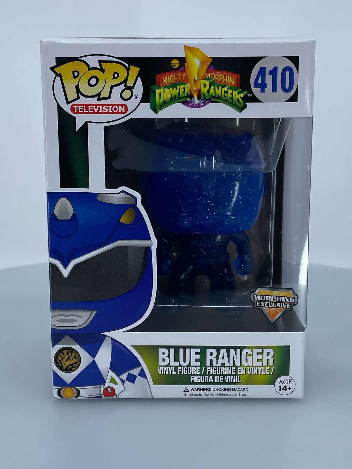 Sale Funko Pop! Blue Ranger Teleporting #410 Damaged Box See Pics