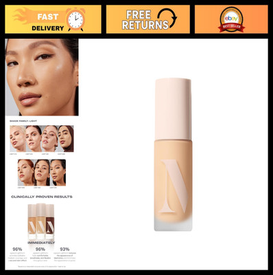 Dewy Foundation Makeup - Long-Wearing Hydrating Formula, Natural Radiant Finish,