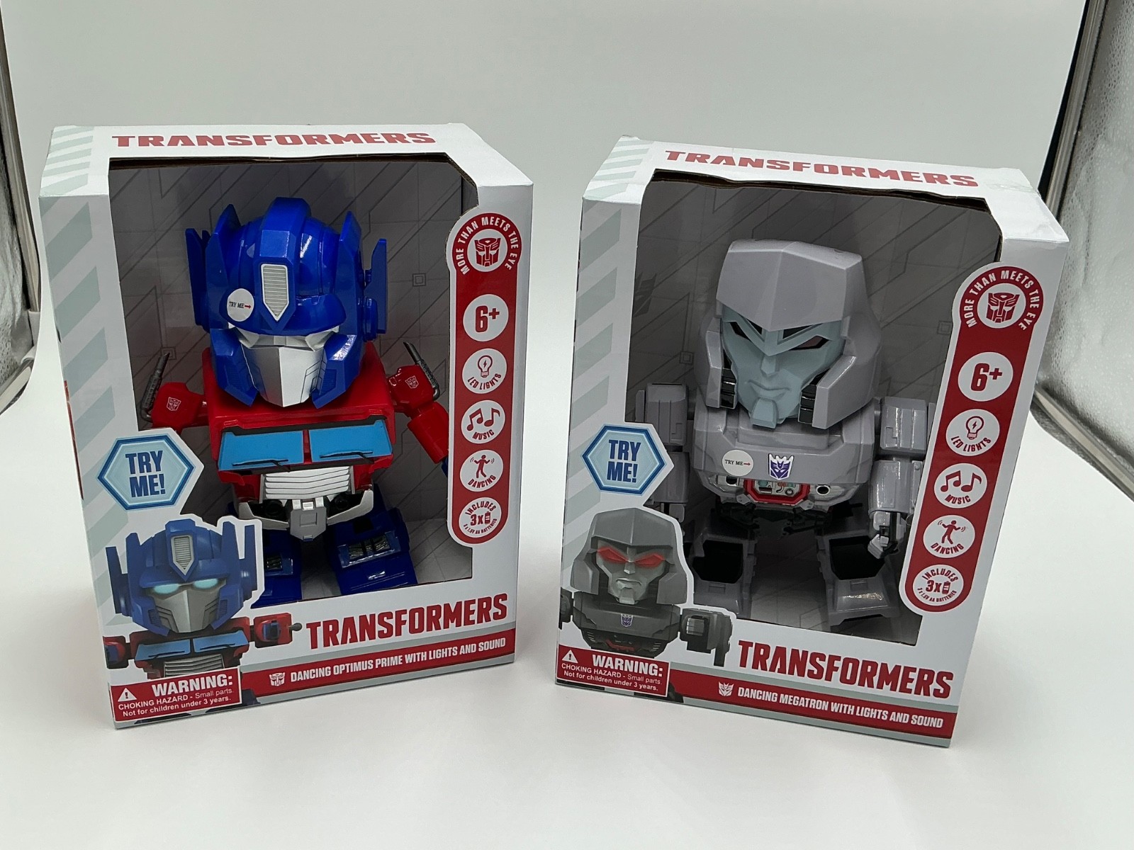 Transformers Dancing Megatron and Optimus Prime Figure with Lights & Sound NEW