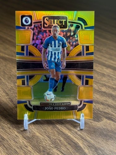 Joao Pedro 2023-24 Panini Select Premier League EPL #21 Gold Prizm /10