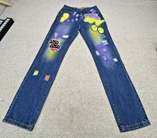 Vintage Women’s Jeans Size 28 Blue Straight Leg Unbranded Handmade