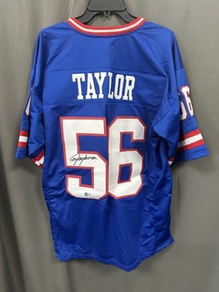 Lawrence Taylor HOF Signed New York Giants Football Jersey AUTO BAS Sz XL