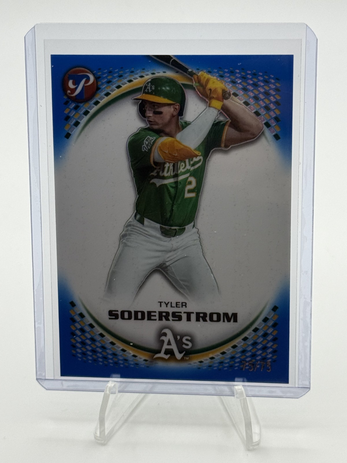 2026 Topps Pristine - Tyler Soderstrom Blue Refractor /75 #159