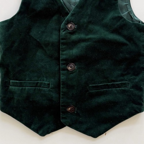 Gymboree Green Velvet Vest 4T - Picture 3 of 5