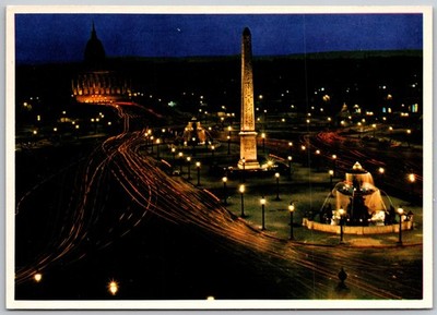 Place de la Concorde and the National Assembly Paris France (6X4 in) Postcard