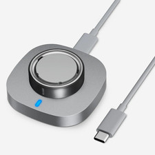 Oura Ring Gen 4 Charger Dock Stand, Qi Wireless, USB-C Cable, Matte Gray SIZE 14