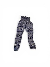 Genuine Thai Elephant Pants with Pockets 100 Cotton Navy And White
