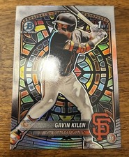 2025 Bowman Chrome Draft Gavin Kilen Etched In Glass 1st Bowman Giants