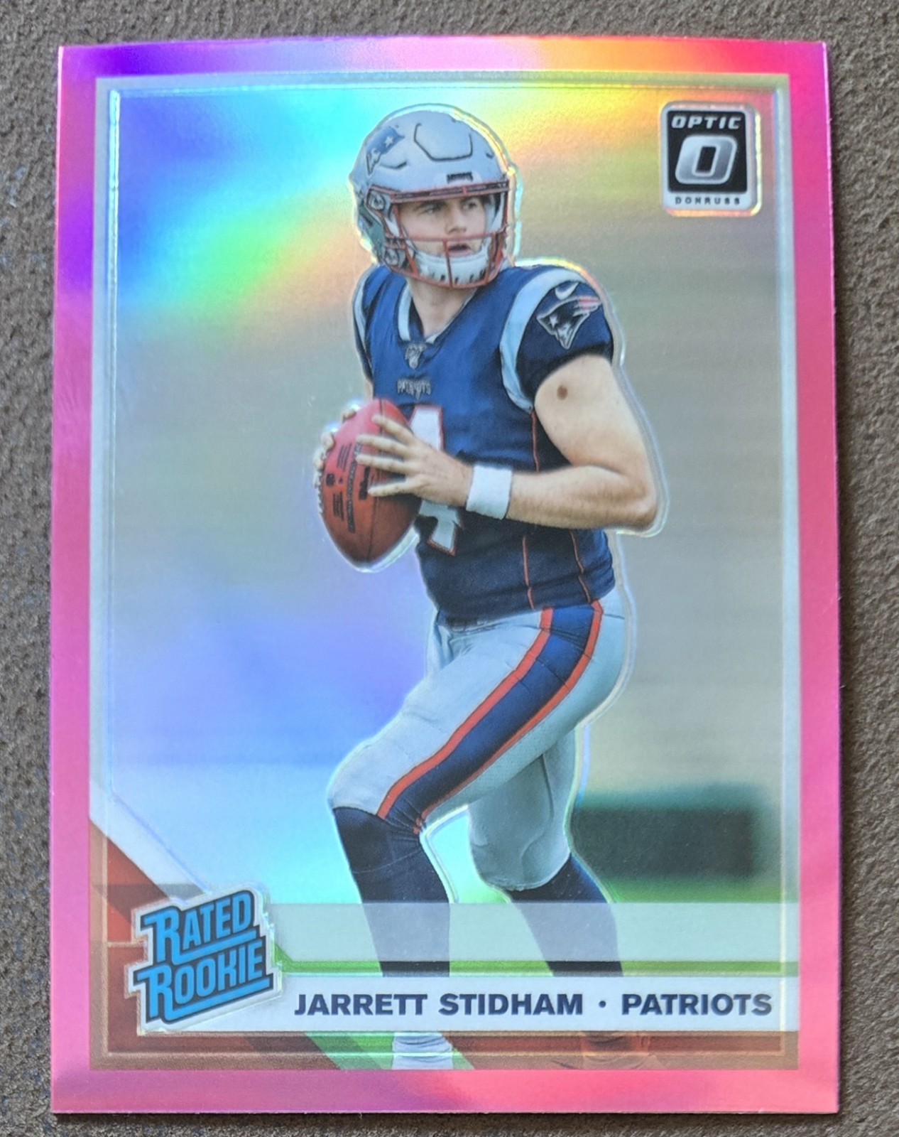 2019 Panini Donruss Optic - Rated Rookie Jarrett Stidham #157 Pink Prizm (RC)