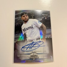 2025 Stadium Club Baseball Agustin Ramirez RC Auto SCCA-ARA Marlins + Base Rc