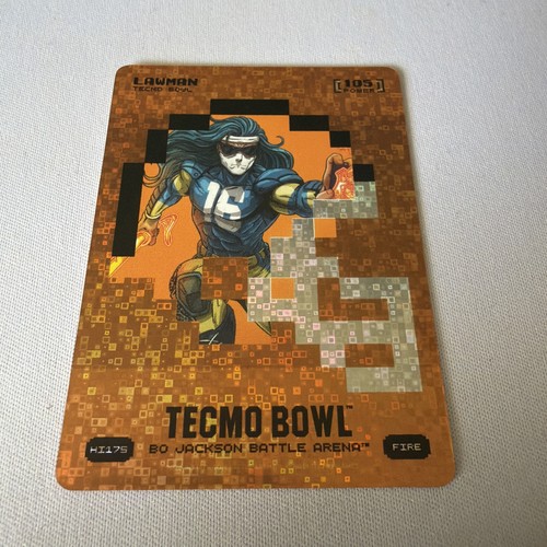 2026 Bo Jackson Battle Arena Tecmo Bowl Lawman Fire Helmet Icon BF Rare SP