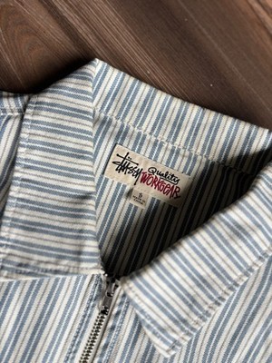 STUSSY STRIPE GARAGE JACKET | eBay