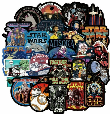 #ad 100Pcs Star Wars Stickers Bomb Car Laptop Skateboard Luggage Graffiti Decals Lot $9.99