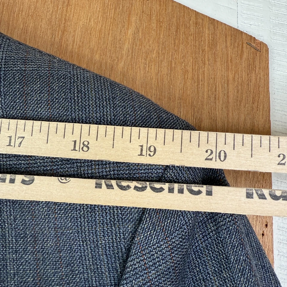 VTG Brooks Brothers Suit Mens 48L Gray Glen Check 2 Button Wool Canvas 38x28 - Image 4 of 4