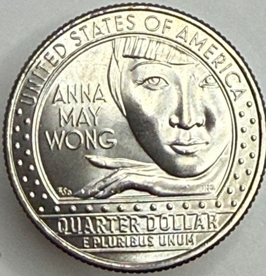 2022 P&D American Women Series; Anna May Wong, BU, MS (2 coin set)