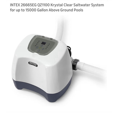 Intex 26665EG Krystal Clear Saltwater System for Above-Ground Pools