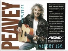 Albert Lee 1995 Peavey Acoustic Guitar advertisement original 8 x 11 ad print