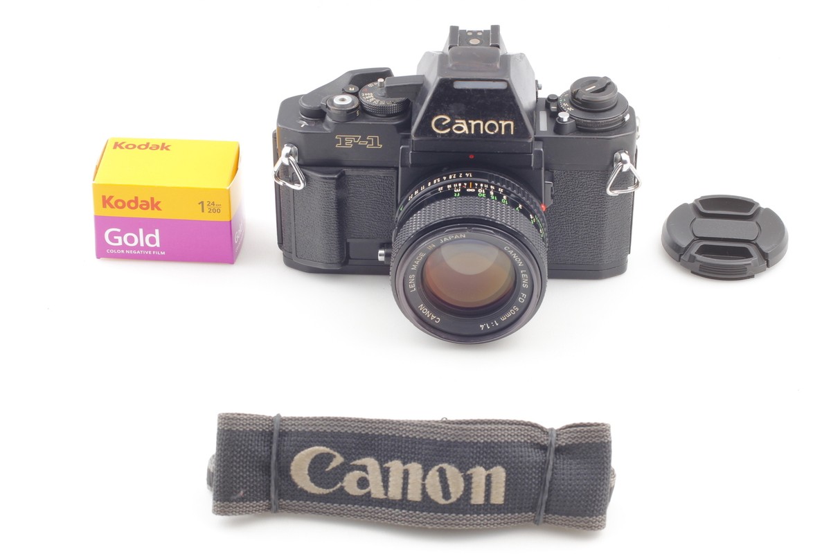 Read 【Exc+3】 Canon New F-1 AE Film Camera Body + NFD 50mm