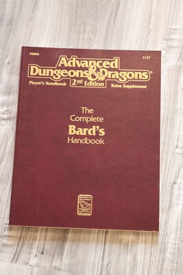 AD&D2, The Complete Bard's Handbook, Player's Handbook, englisch, sehr gut