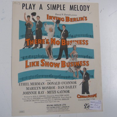 Liederblatt PLAY A LITTLE MELODY Irving Berlin's there is no business like show