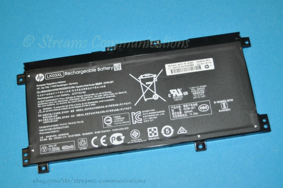 Batería para portátil HP ENVY x360 15m-bp 15m-bp011dx OEM LK03XL Foto 4 de 4