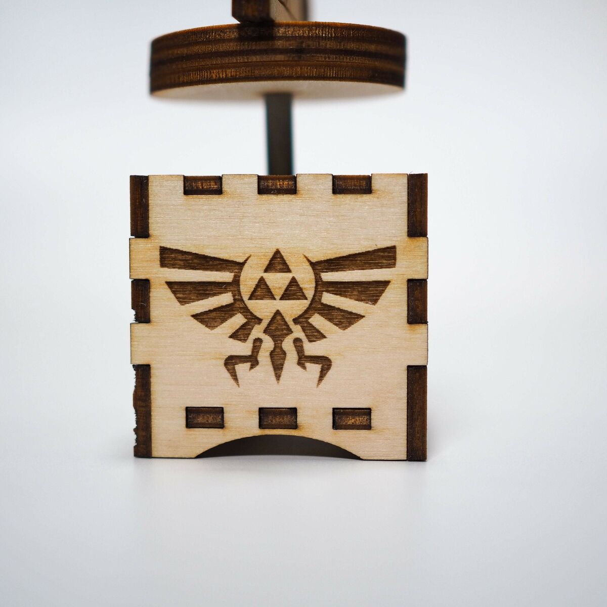 Zelda music box + Keychain △ Ocarina of Time △ Song of Storms