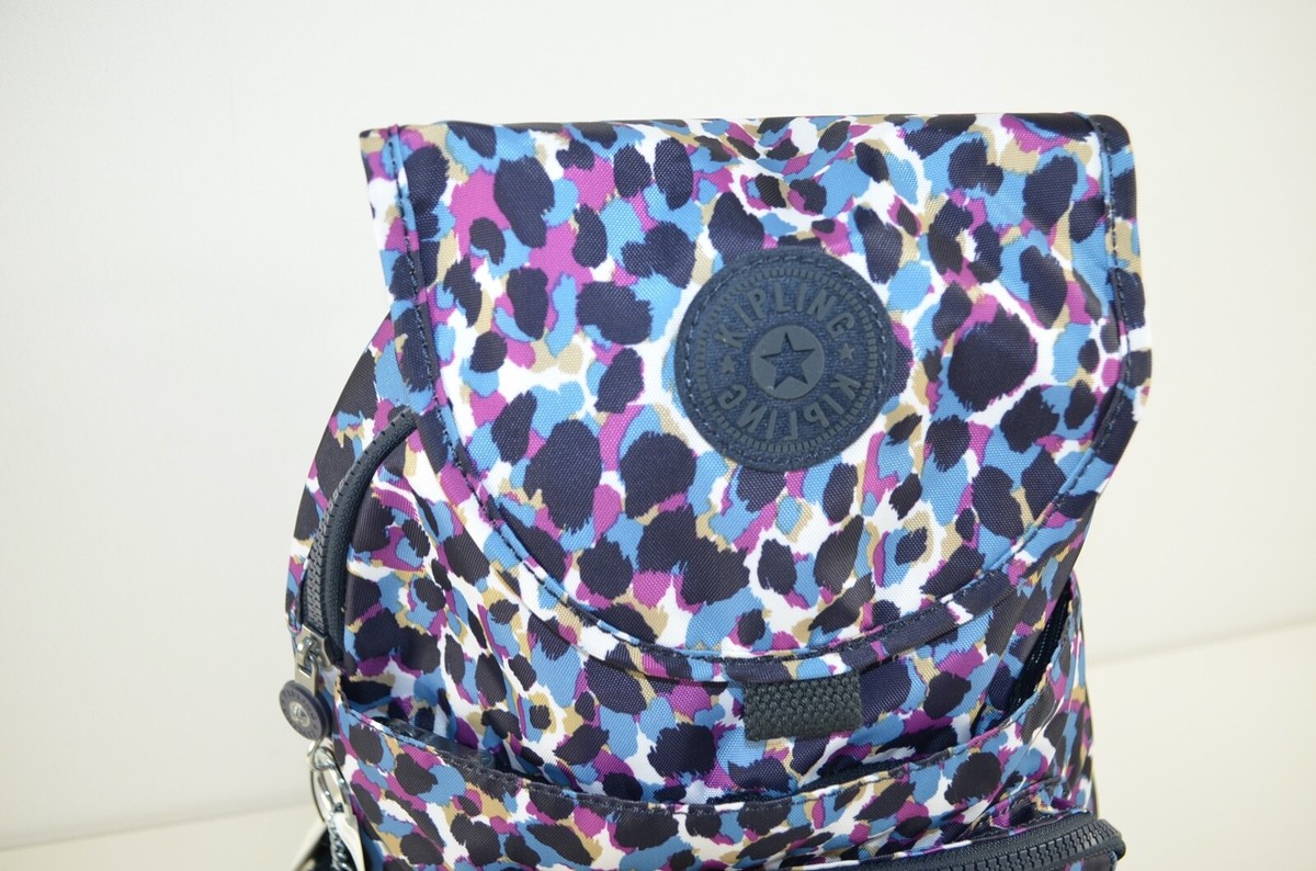 New Kiplings Queenie Blended Geos Nylon Backpack MSRP $104  display picture 3