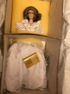 Franklin Heirloom Doll Bride - Bridal Splendor - Very First Doll - Rare- NIB COA
