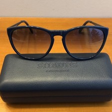 SHAUNS California ARGYLL Women  s Midnight Blue Sunglasses Made In Italy 135mm