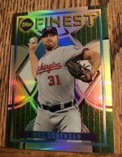 Max Scherzer Finest Refractor /25 Looks Pristine 93 Finest Style Nationals
