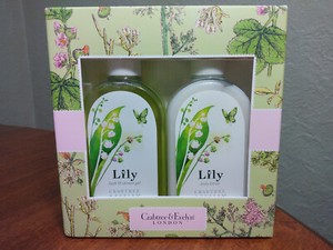 Crabtree & Evelyn LILY 8.5 oz Bath Shower Gel & Body Lotion 2 pc Set NIP