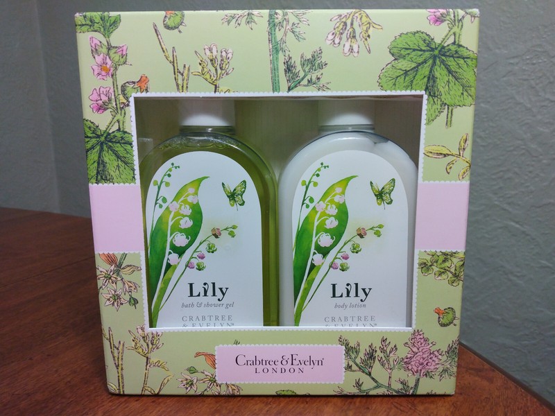Crabtree & Evelyn LILY 8.5 oz Bath Shower Gel & Body Lotion 2 pc Set NIP